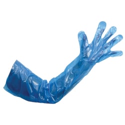 Shermond&trade;&nbsp;Blue Polythene Gauntlet Gloves