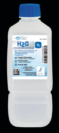 Aguettant By Revol X10 Purified Sterile apyrogen-free Water 1 liter Otec