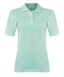 Alexandra&trade;&nbsp;Women's Polo Shirt with Ribbed Collar and Cuffs, Aqua