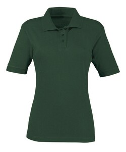 Alexandra&trade;&nbsp;Women's Polo Shirt with Ribbed Collar and Cuffs, Bottle Green