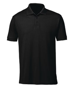 Alexandra Unisex Polo Shirt with Ribbed Collar and Cuffs, Black Large | Buy Online | Alexandra&trade; | Fisher Scientific