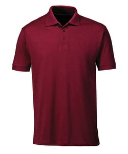 Alexandra Unisex Polo Shirt with Ribbed Collar and Cuffs, Burgundy Medium | Buy Online | Alexandra&trade; | Fisher Scientific