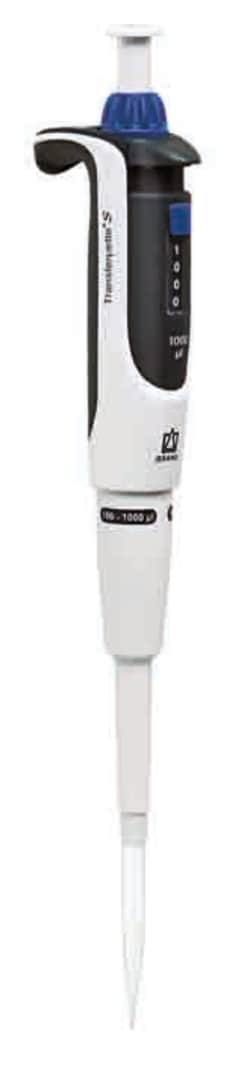 Brand DAkkS calibrated Transferpette S adjustable volume 100-1000ul, D-10