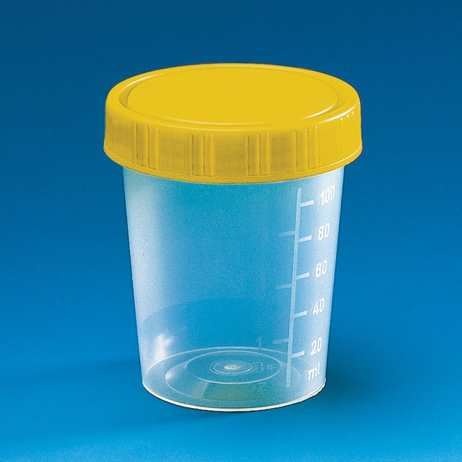 Brand™ 24StundenUrinbecher aus PP (Polypropylen) Capacity 100mL; Dimensions (Dia. x H) 65 x Brand™ 24StundenUrinbecher aus PP (Polypropylen) Capacity 100mL; Dimensions (Dia. x H) 65 x