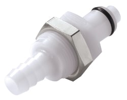 Buerkle Rapid Couplings, NW 6.4 mm, Male Connections; for Plate Mounting with Hose Nozzle 8 mm | Buy Online | Buerkle&trade; | Fisher Scientific