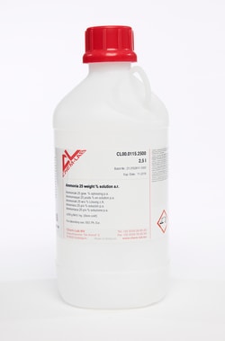 Chem-Lab 2,5LT AMMONIA 25 WEIGHT % SOLUTION A.R., Quantity: 2.50 L