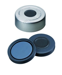 Kinesis X1000 Crimp cap combination seal clear lacquered,centre hole silver