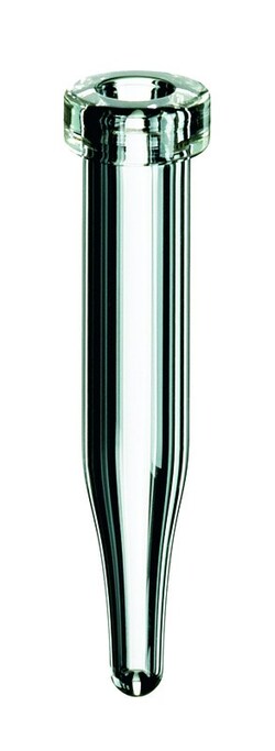Kinesis X1000 Crimp top vial conical bottom clear glass, Quantity: Pack