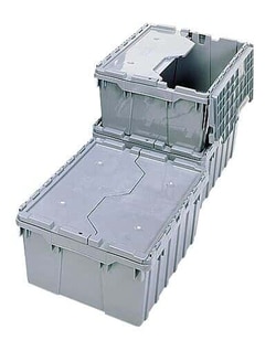 Cole-Parmer&trade;&nbsp;Attached-Lid HDPE Container