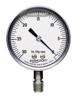 Cole Parmer MANOMETER 2,5-100 PSI 1/4 LM LF SS, Quantity: Each