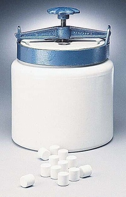 Cole Parmer Alumina-fortified porcelain milling jar, 0.1gallon, Quantity: