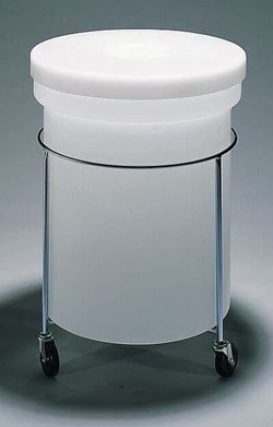 Cole Parmer Heavy-duty, round high-density polyethylene mobilecontainer,