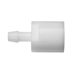 Masterflex Hose Barb Adapter, PTFE, 1/4" NPT(F) X 1/8" ID, Quantity: Each