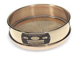 Cole Parmer Testing Sieve, 8" / 203.2mm OD, Brass Frame/BrassWire, Full