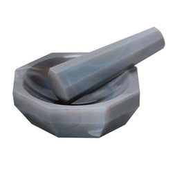 Cole-Parmer™ Essentials Agate Mortar and Pestle Set