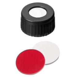Kinesis X1000 Screw cap combination seal short threadcap, centrehole, polypropylene