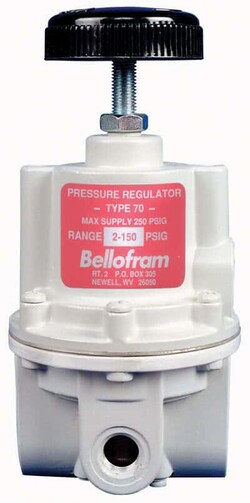 Cole Parmer Marsh Bellofram Type 70 High- Flow Regulators, 1/4, Quantity: