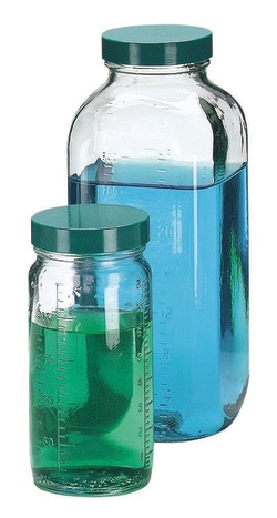 Cole Parmer Graduated Qorpak bottle beaker, 30 mL(case of 48), Quantity: