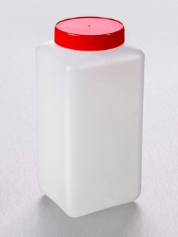 Gosselin™ quadratische HDPE-Flasche, graduiert, 2 l