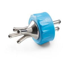 DWK Life Sciences DURAN™ 4-slanger tilslutningshætte i rustfrit stål GL 45