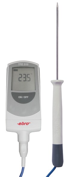 Ebro Electronic Thermometer TFE510 with 0.6m silicone cable, plugg, Quantity: