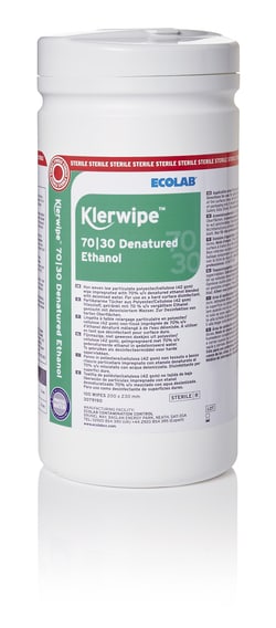 Ecolab Klerwipe 70/30 Denatured Ethanol Low Particulate Tub Wipe | Buy Online | Ecolab&trade; | Fisher Scientific