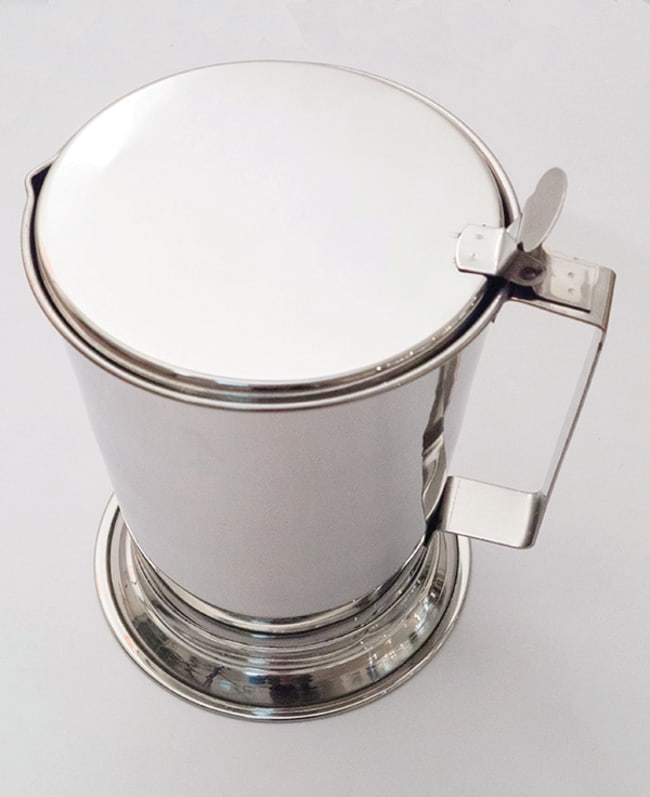 Fisherbrand™ Stainless Steel Jug Graduated with Hinged Lid Capacity 0