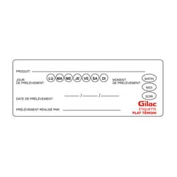 Gilac Repositionable Labels for Food Traceability 100 x 55 mm | Buy Online | Gilac&trade; | Fisher Scientific