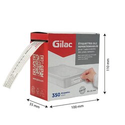 Gilac Repositionable Labels for Food Traceability 100 x 55 mm | Buy Online | Gilac&trade; | Fisher Scientific