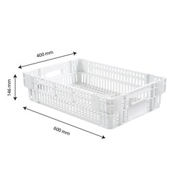 Gilac Nesting Stacking Perforated Crate 27 L | Buy Online | Gilac&trade; | Fisher Scientific