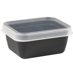 Gilac Rectangular Black Airtight Box with Clear Lid 0.4 L | Buy Online | Gilac&trade; | Fisher Scientific