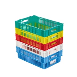 Gilac HACCP Nesting Stacking Perforated Crate 37 L | Buy Online | Gilac&trade; | Fisher Scientific