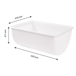 Gilac Large Volume Semicircular Container 170 L | Buy Online | Gilac&trade; | Fisher Scientific