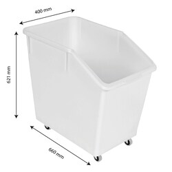 Gilac 80 L Ingrediensbeh llare med 4 hjul Lock | Buy Online | Gilac&trade; | Fisher Scientific