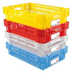 Gilac HACCP Nesting Stacking Perforated Crate 27 L | Buy Online | Gilac&trade; | Fisher Scientific