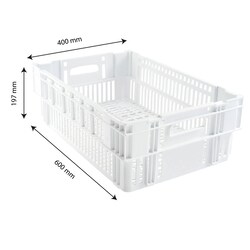 Gilac Nesting Stacking Perforated Crate 37 L | Buy Online | Gilac&trade; | Fisher Scientific