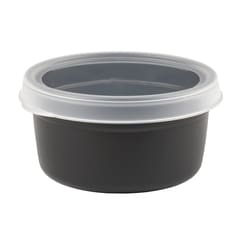 Gilac Round Black Airtight Box with Clear Lid 0.5 L | Buy Online | Gilac&trade; | Fisher Scientific