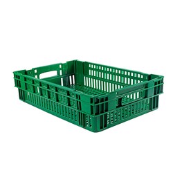 Gilac Nesting Stacking Perforated Crate in Recycled HDPE 27 L | Buy Online | Gilac&trade; | Fisher Scientific