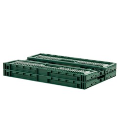 Gilac Foldable Stacking Crate Dimensions (L x W x H): 600 x 400 x 190 mm,