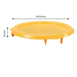 Gilac Flat Lid for 75 L HACCP Food Contact Container Yellow | Buy Online | Gilac&trade; | Fisher Scientific