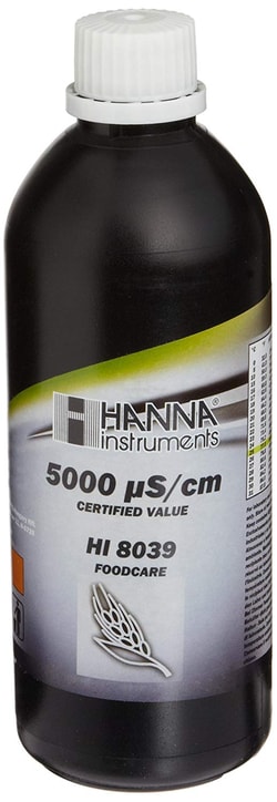 Hanna Instruments Conductivity solution 5000µS, bottle 460ml, Quantity: