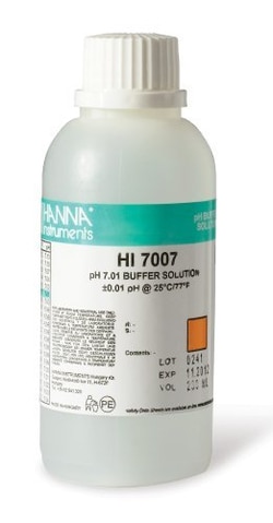 Hanna Instruments 230ML Buffer solution pH 7.01, Quantity: 230mL