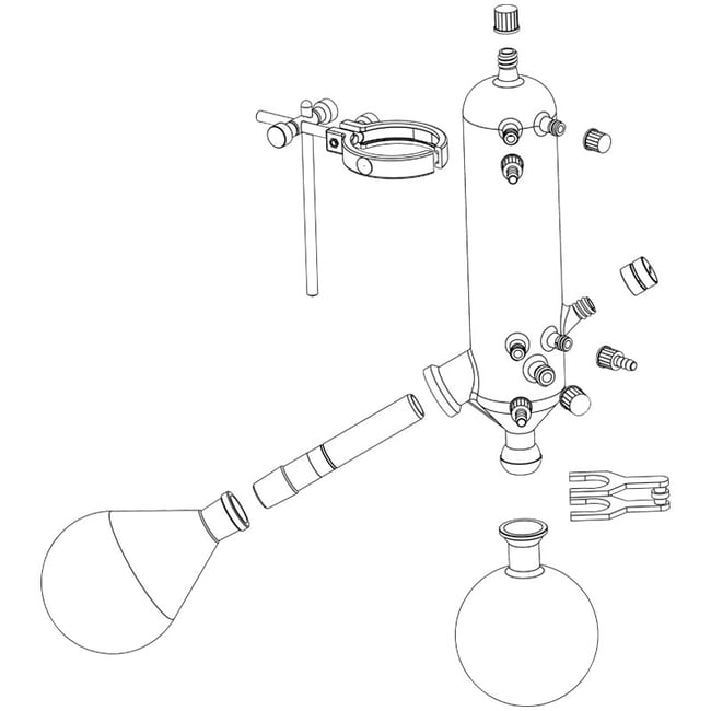Heidolph™ Glassware Set Vertical Condenser (Standard Distillation
