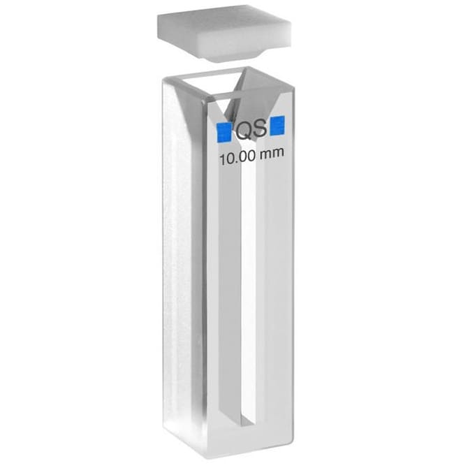Hellma Micro Cuvette, AS4CQS/QG Path length 10 mm, Capacity 700 μL