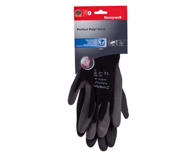 Guanti Lavoro Precisione Guanti Da Lavoro Honeywell Perfect Poly Grey - Poliammide Con Rivestimento PU, Taglia 8, Confezione Da 10 Paia Guanti Maglia Fine PU
