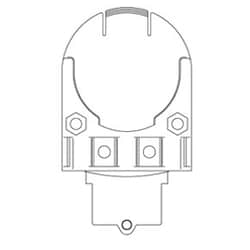 Honeywell Safety Products 1XP HELMET ADAPTERS 3719, Quantity: Each