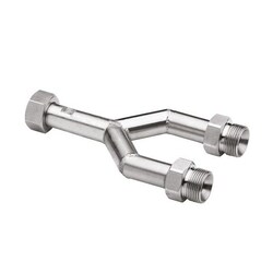 Julabo Twin Distributing Adapter 1x M24 x 1.5 F to 2x M24 x 1.5 M | Buy Online | Julabo&trade; | Fisher Scientific