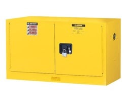 Justrite™ Safety cabinet small container storage, wall mounted, steel yellow 64L