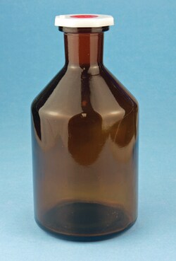 Karl Hecht Steep breast bottles, narrow neck, amber glass,, Quantity: cada