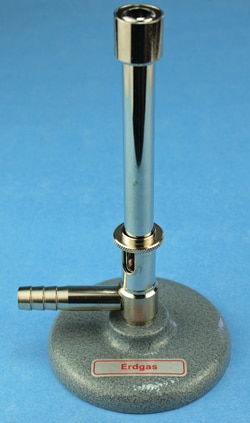 Karl Hecht Bunsen gas burner for natural gas, Quantity: 1 pièce